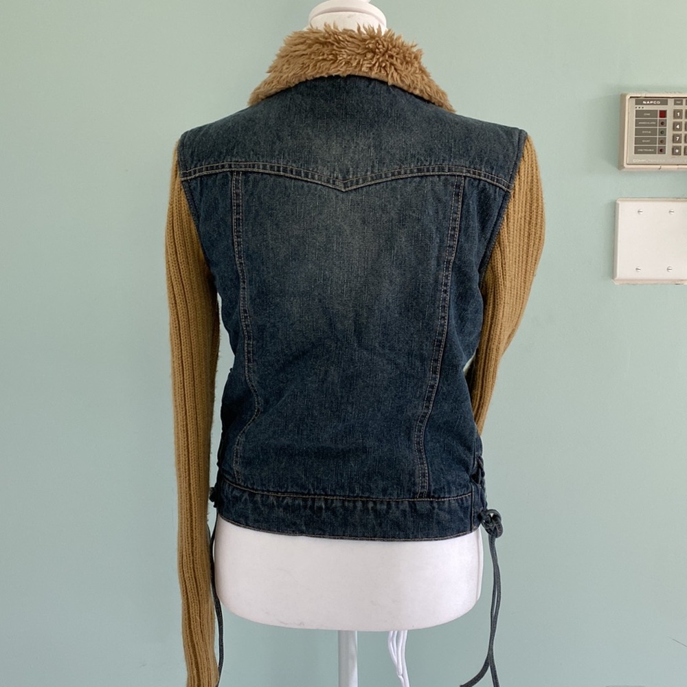 Mixed Material Jacket - image 4